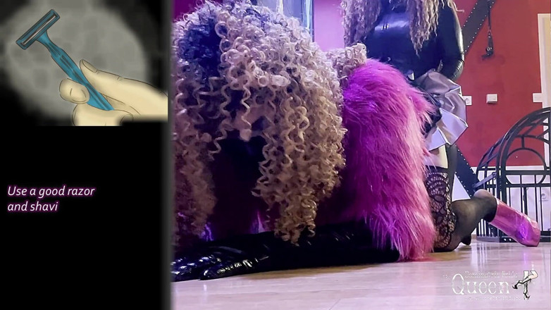 Dominatrix Frida: Sissy training - task 12 - sissy tucking training