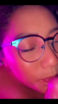 Sensual Blowjob with Deep Throat and Cum on the Face of My Slutty Girlfriend