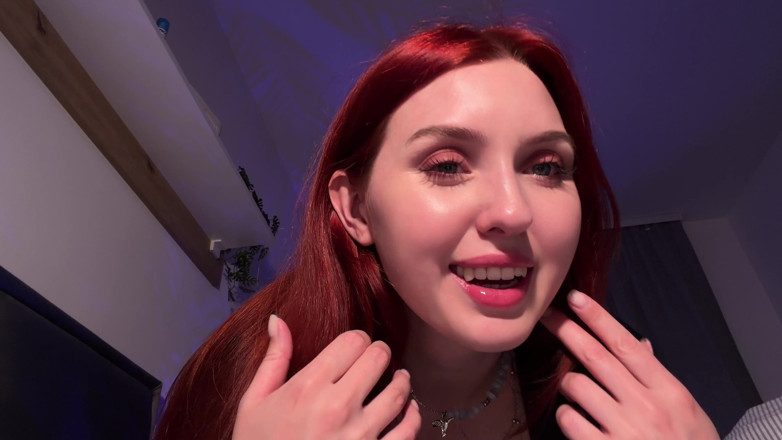 Honey Sasha: POV. Virtual Sex with Big Redhead Tits - Jerk off on...
