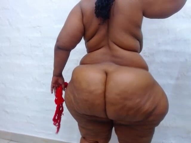 Big black clapping booties: Jack a mi enorme grandota culo aceitado y meneando completamente...