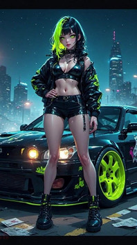 Gol Anime Hot Cars and Hot Girls