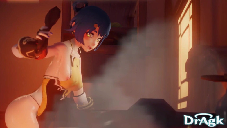 DrAgk: Timeskip Xiangling Gets Fucked in Her Own Kitchen Genshin Impact 3D...