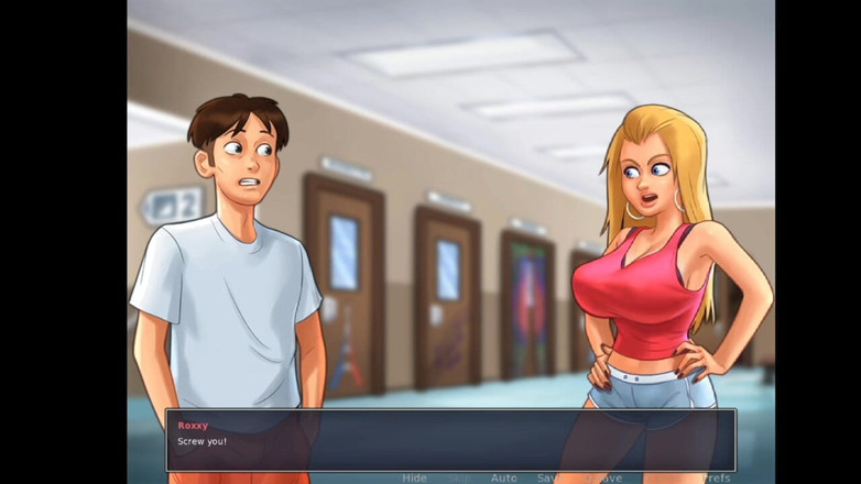 Lana Game plays: Summertime Saga 12부 - 핫한 거유 금발의 Roxxy