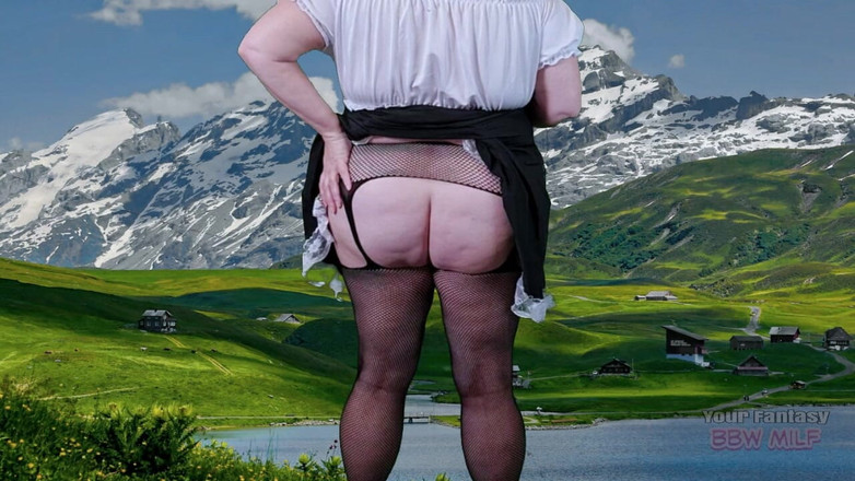 BBW_Wife: Gros nichons dans les Alpes pour oktoberfest - une BBW mature...