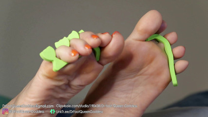 Dr. Foot Queen Goddess: Pedi egg pedicure (orange) part 5