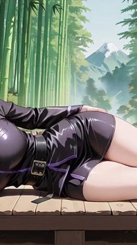 Saat pirang valkyrie buka baju, seragam hitam dengan celah besar itu gila!