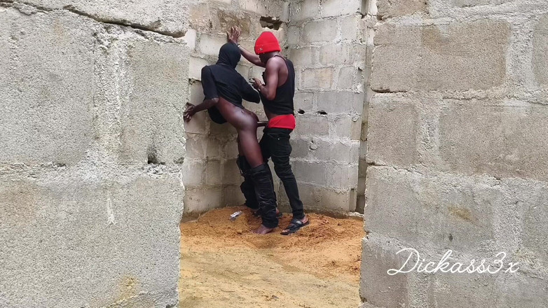 Dickass3x: Ebony Slime Waist Got Smashed on the Wall of an...