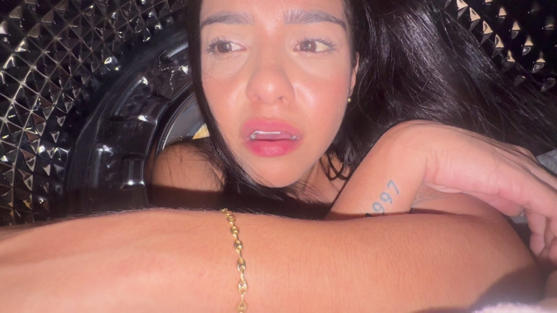 DilanClavijo: My Tight Pussy Stepsister Is Caught in the Washing Machine...