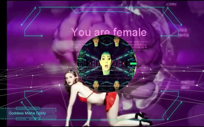 Goddess Misha Goldy: Sissybot activation! No more male body parts and feelings!