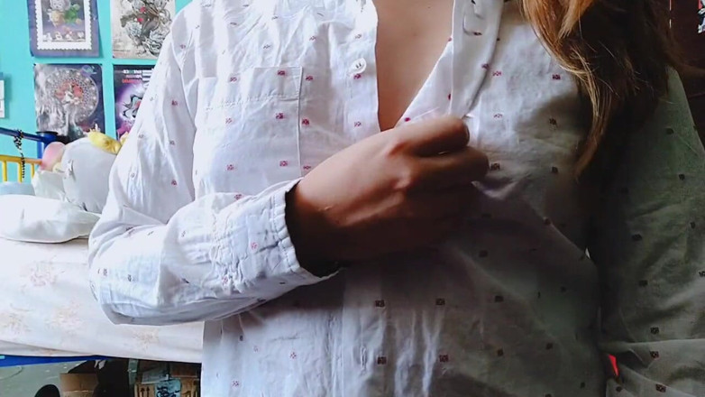 Crystal Phoenix: Vibrators on my nipples