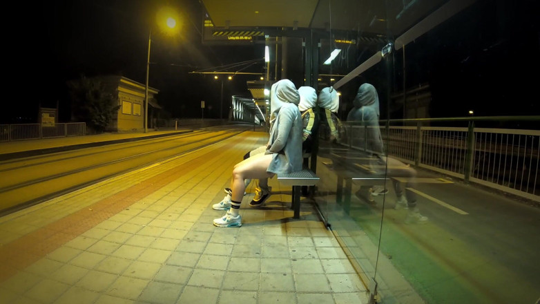 DedeDeville: Really Risky Sex at a Bus Stop with a Young...
