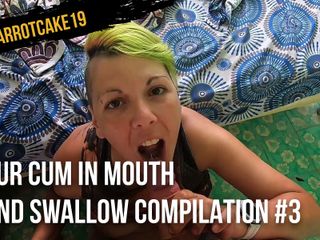 Carrotcake19: Our cum in mouth and swallow compilation #3
