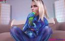 Chloe Toy: Cosplay - Samus visar sina färdigheter med en hård främmande kuk