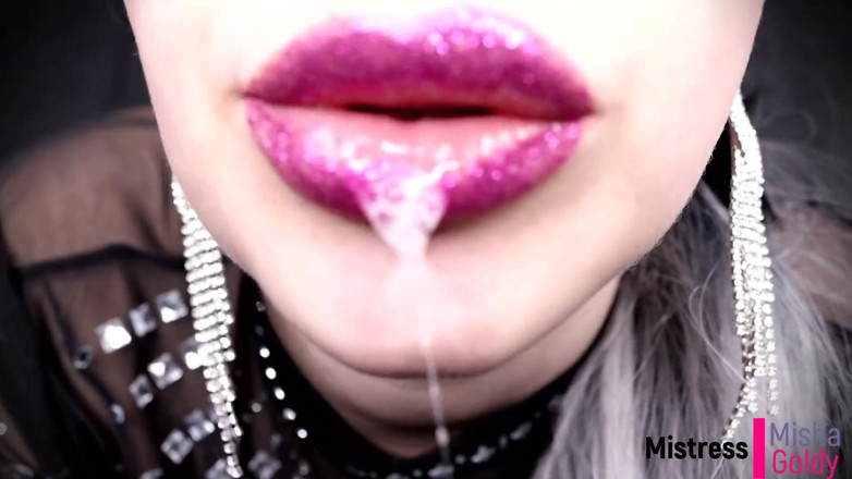 Goddess Misha Goldy: Goddess Spit Worship and Spit Humiliation for Loser!
