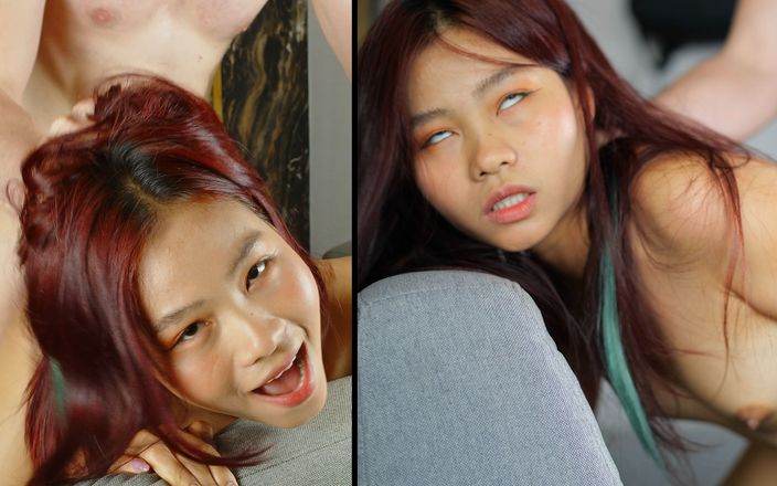 AsianGirlYumi: Tiny Horny Asian, Fucked Hard, Held Down and Begging for...