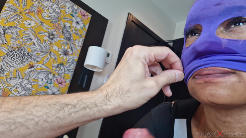 Nylon Xtreme: POV Julia Kate 1st Encasement Nylon Pompom Girl