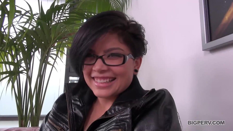 BigPerv: Flat Chested Asian Teen with Glasses