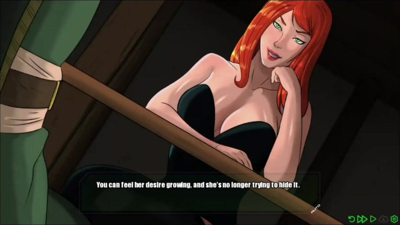 Xr Gamer: Mary Jane se caresse le pied sur la bite monstrueuse...
