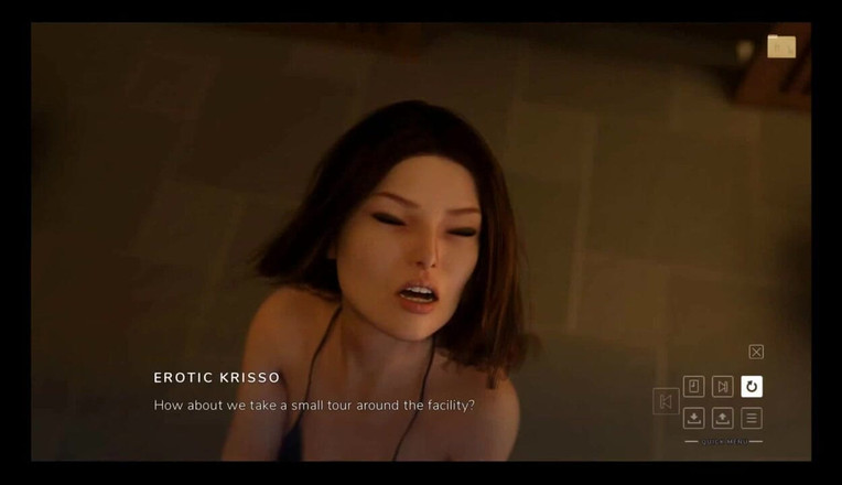 Erotic Krisso: Deliverance-比基尼黑发少女在桑拿房里被狠操