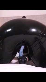 Rubber Self Pleasure - Full Latex Catsuit