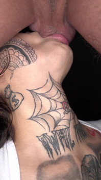 Gagging Tattooed Hottie Genevieve