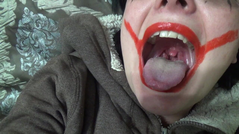 Goddess Misha Goldy: Two crazy clown girls dangle you above their hungry mouths...