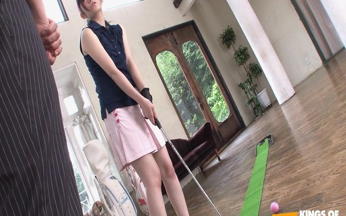 Pure Japanese adult video ( JAV): Japanese Golf Player Sucks Her Coach and Masturbate with Toys