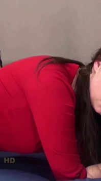 Brunette Ines gets spanked