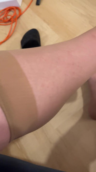 Show off Your Feet in Beige Knee-high Socks