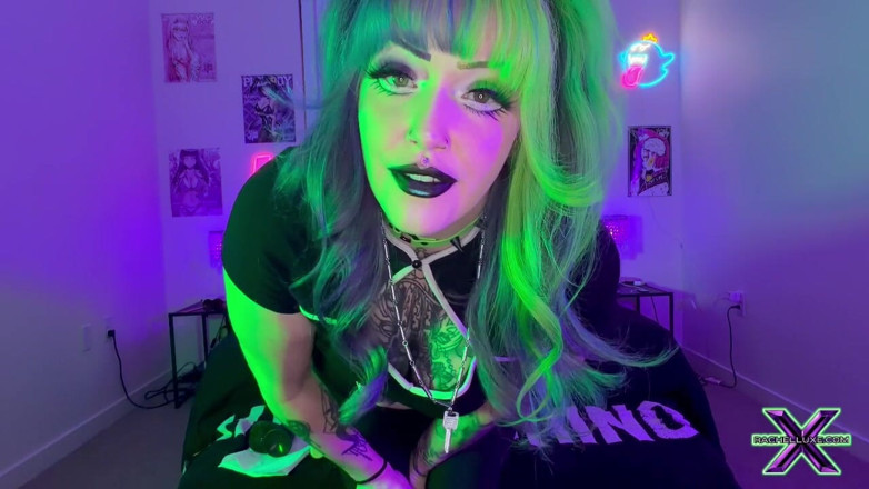 Rachel Luxe: Goth GF Compels Lil Dick BF Into Chastity Sph Tease &amp;...