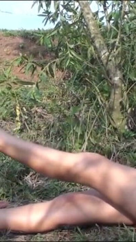 Outdoor foot licking