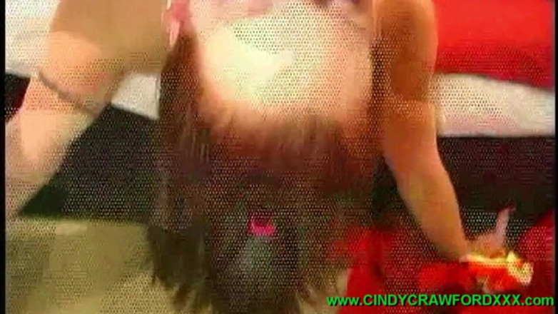 Cindy Crawford and friends: Whore gaggers 3. Ali Kat gagging on a hard cock!