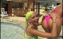 Nikky Blond: Lesbian Pornstar Nikky Blond Is Eating Pussy at the Swimming...
