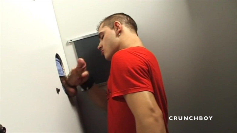 FETISH BDSM STUDIO: Sucking cock in glory holes with fetish clothes