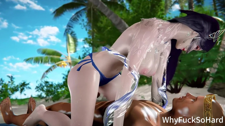 Why fuck so hard: 3D Super Sexy Big Boobs Slut Cheating with Big Cock...