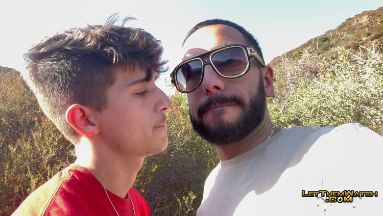 Let them watch: Tiny Blue Eyed Twink Fucked Sexy Gay Tatted Latino Juven...