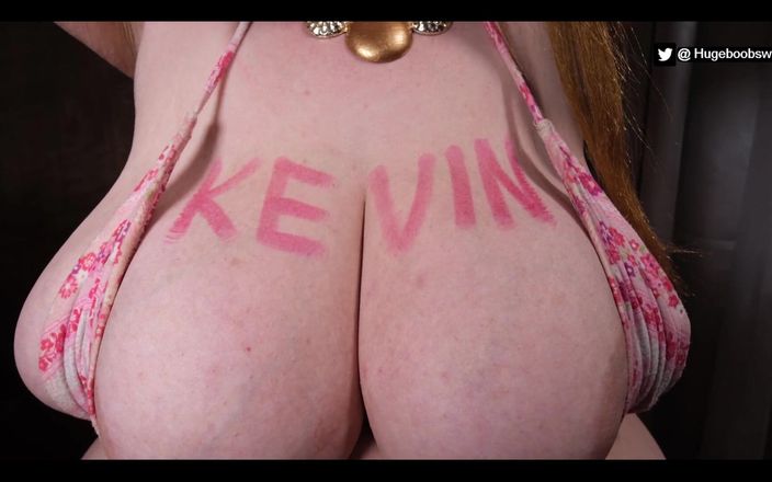 hugeboobswife: Hello Honey, Congrats! Here Is Your Custom Video "writing Your Name...