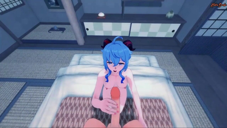 Hentai Smash: Ganyu được đụ trước khi nhận được một khuôn mặt từ pov của...