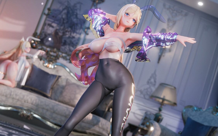 MikuMotion: [mmd] Yolandel pike saya setelan balap sutra hitam payudara besar...