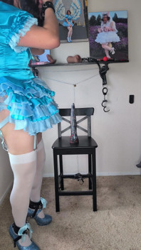 Sissy Candy Playing with Dildos Part 3