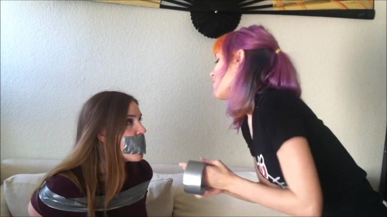Selfgags classic: Taping up my annoying stepmom!