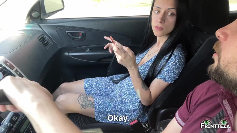 Frintteza: Stepmom makes a DeepThroat to Stepson in the car to...