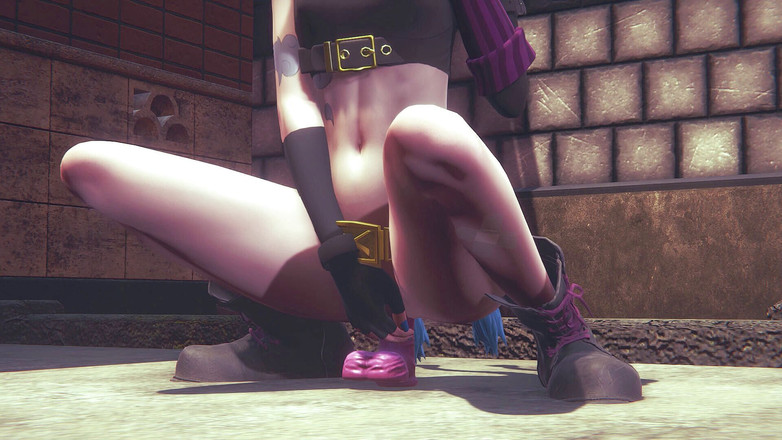 Waifu club 3D: Jinx ha trovato un dildo rosa in strada e la...