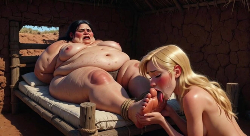 YOUR BEST FANTASY: Stunning Woman Degraded by Licking Filthy Feet of Ugly BBW