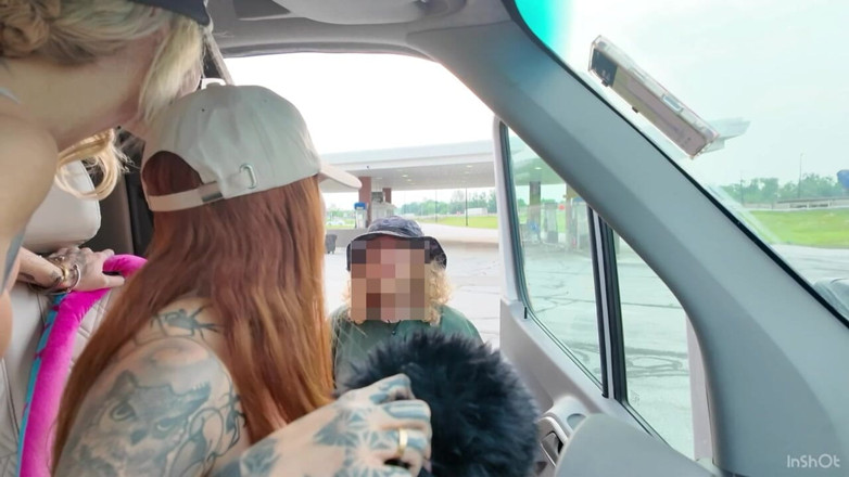 Danae Mari: Lacey &amp; Danae Makes Random Guy Cum in the Bus