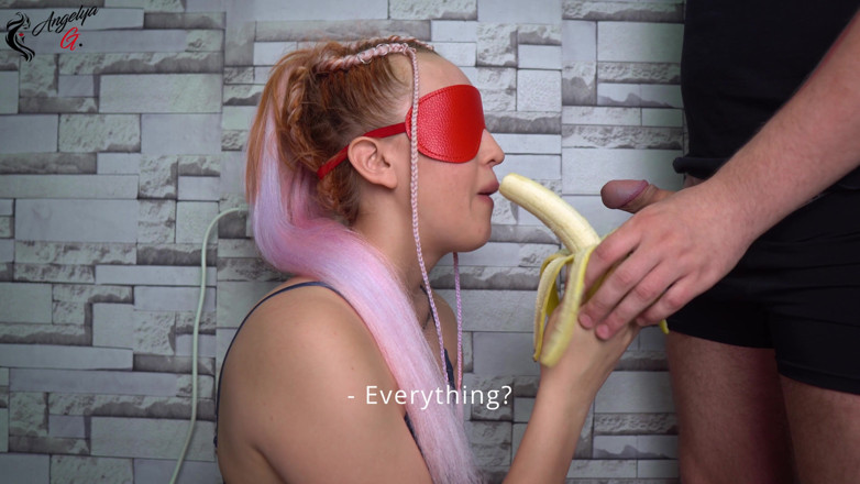 AnGelya G: Cheated Stepsister in fruit game! she liked it! Surprise!