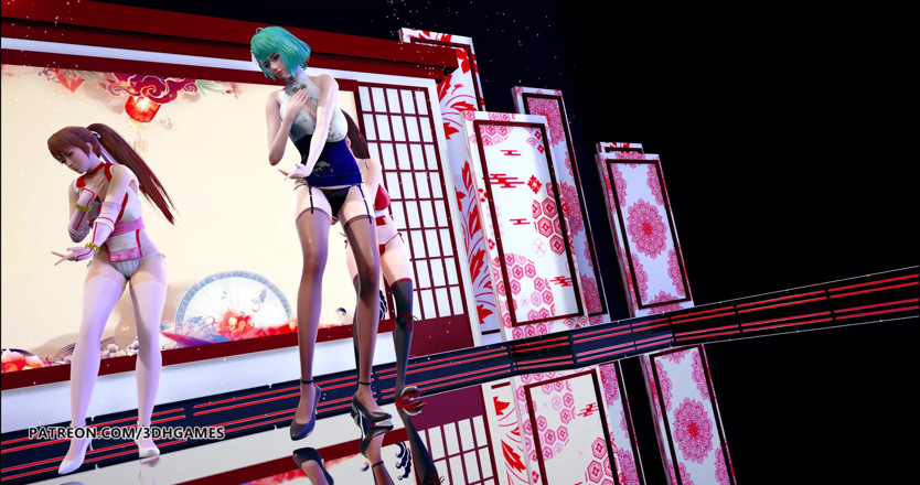 3D-Hentai Games: GigaReolEVO - Addiction striptease Mai Shiranui Tamaki Kasumi