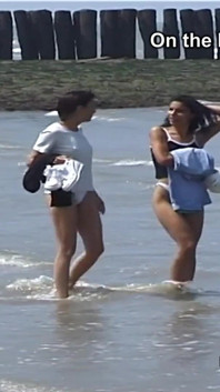 Backstage with Marcela & Maruscha on the Beach at Groede Zeeland (netherlands)