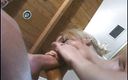 CBD Media: Hot blonde girlfriend ties her hair and gives his married...