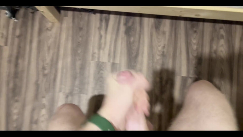 Johnny69227: Cumming on the Floor at Night